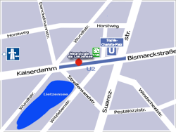 anfahrt zur Praxis
